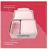 ergobag Edelstahl Brotdose mit Trennfach und Snack-Box, rosa (01070-40019-10)