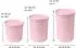 Stoneline Frischhaltedosen-Set rund aus rPET, 3-tlg., 500/800/1000ml, rosé