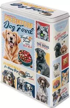 Nostalgic Art Vorratsdose "Premium Dog Food" XL, Metall, 4l (30333)