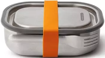 Black+Blum Lunchbox mit Gabel 600ml, Edelstahl, orange (BAM-SS-S003)