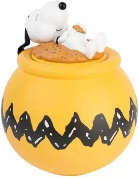 Erik Snoopy Keksdose aus Keramik, gelb (GA003)