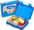 Ecosa Snackbox Kinder-Lunchbox 6 Fächer, BPA-frei, blau (EO-8170)