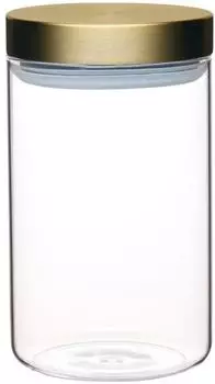 MasterClass Luftdichtes Vorratsglas mit Messingdeckel, 1L