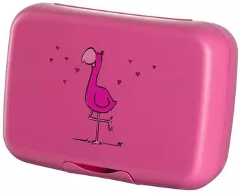 Leonardo Bambini Brotdose "pink Flamingo", BPA-frei, sp&uuml;lmaschinengeeignet (022860)