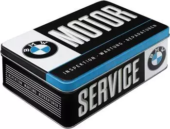 Nostalgic Art Vorratsdose "BMW Service" rechteckig, Metall, 2,5l (30737)
