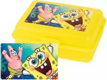 United Labels SpongeBob SquarePants Lunchbox mit Trennwand, gelb (0128727)