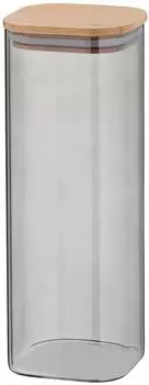 Kela NEA Vorratsdose get&ouml;ntes Borosilikatglas, Buchenholzdeckel, 2,0L (10779)