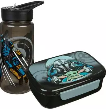 Rarewaves Star Wars Lunchset, Lunchbox und Trinkflasche, mehrfarbig