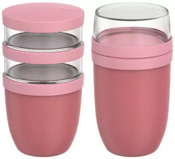 Mepal Ellipse Lunchpot-Set XL 2-teilig, vivid mauve, 900ml + 1050ml