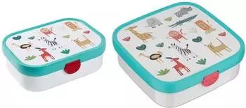Mepal Campus (2025) Brotdosen-Set 2er, Animal Friends, Kunststoff (46561047-0)