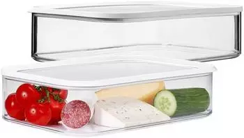 Mepal Modula Fr&uuml;hst&uuml;cksdosen XXL 4800ml 2er Set, wei&szlig;, Kunststoff (88153762-0)