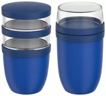 Mepal Ellipse Lunchpot-Set XL 2-teilig, vivid blau, 900ml + 1050ml