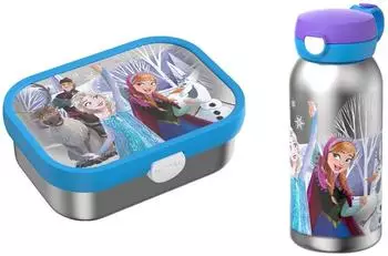 Mepal Campus Edelstahl-Lunchset 2-teilig, Frozen Friends