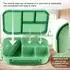 LuxusKollektion Bento Lunchbox Kinder 1200ml cyan mit Besteck