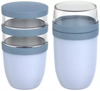 Mepal Ellipse Lunchpot-Set XL 2-teilig, nordic blue, 900ml + 1050ml