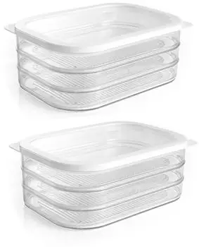 HAC24 Aufschnittboxen-Set mit Deckel, 6x550ml, 8-teilig (182185063)