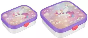 Mepal Campus Brotdosen-Set 2er Unicorn Glow, Kunststoff (2025)