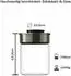 Buri Vakuum-Vorratsgläser 6er-Set 700ml, Edelstahldeckel