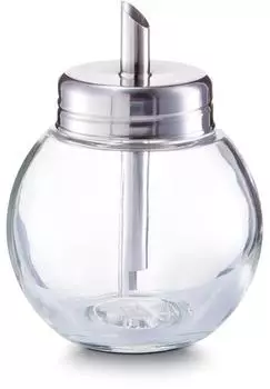 Zeller Zuckerstreuer Glas/Edelstahl 240ml (19928)