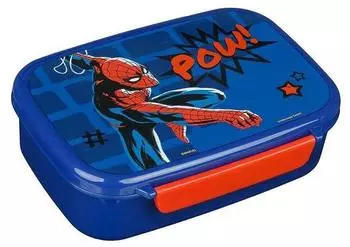 Scooli Spider-Man Lunchbox, Kunststoff, blau/rot (SPAN9903)