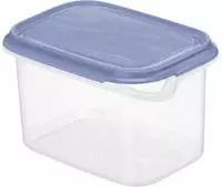 Rotho Rechteckiger Beh&auml;lter, 0,75 l, blauer Deckel