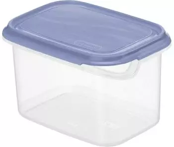 Rotho Rondo Frischhaltedose rechteckig 0,75l, blauer Deckel (4928208)