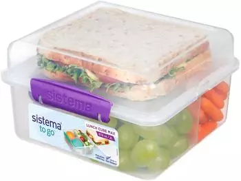 Sistema Lunch Cube Max To Go 2L, 4 Fächer (21745)