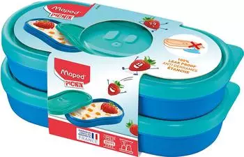 Maped Concept Kids Snackbox 2x150ml, blau (870903)