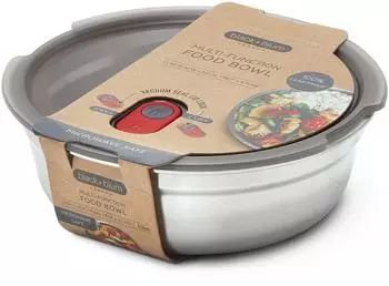 Black+Blum Steel Food Bowl Edelstahl, mikrowellengeeignet, 650ml (FBSS-BL-S017-EN)