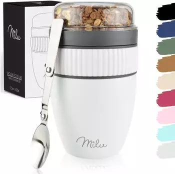 Milu MüsliMax Müslibecher 400 ml Weiß
