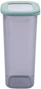 Fackelmann Be The Move Vorratsdose eckig 1750ml, rauchgr&uuml;ner Deckel (26930)