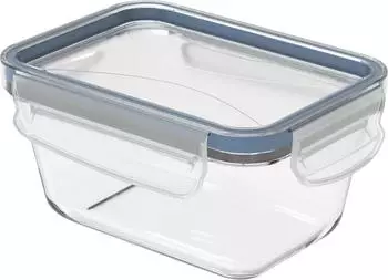Rotho Clic & Lock K&uuml;hlschrankdose Glas 0,5l horizon blue (1033306161)