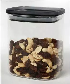 Buri Vorratsgläser 8er-Set 0,9L, transparent, Glas