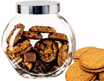 BigDean Bonbonglas mit Schraubdeckel, 2L, transparent