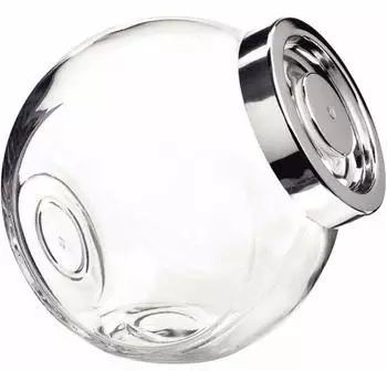 Bormioli Rocco Pandora Bonbonniere Glas 2,2L verchromter Deckel (387770MC1321990)