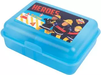 United Labels Feuerwehrmann Sam Lunchbox "Heroes in Action" mit Trennwand, blau