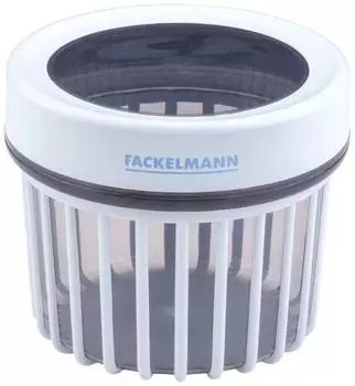 Fackelmann Be The Move Vorratsdose geriffelt 500ml, frostblauer Deckel (26939)