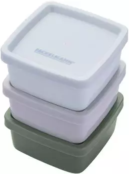 Fackelmann Snack Box "Be The Move" eckig 7x7cm, 3er-Set, farbsortiert (26924)