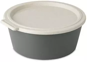 Koziol Move Box Schale mit Deckel 1,3l, Kunststoff, nature ash grey (100050701)