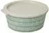 Koziol Blomster Box Schale mit Deckel 1,3l, nature leaf green line (8174703)
