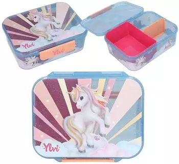 Depesche Ylvi Sugar Pop Brotdose Einhornmotiv 3 F&auml;cher (0014145)