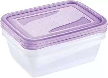 keeeper fredo fresh Frischhaltedosen-Set 3-teilig, 3x1,25l, violett (3067552500000)