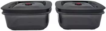 Bora QVac Vakuumierboxen-Set 2x1L, transparent (QVACVBO1)