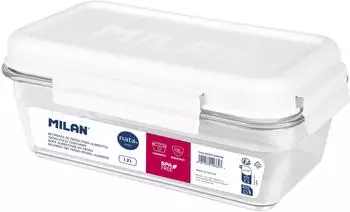MILAN Nata 624 Frischhaltedose Tritan, rechteckig, 1,2l, weiß (6425120NTW)