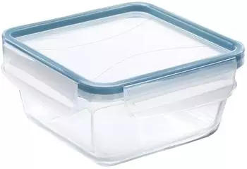 Rotho Clic & Lock K&uuml;hlschrankdose Glas 0,75l horizontblau (1033406161)