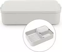 Brabantia 203503, Brabantia Lunchbox Make & Take 25.5 x 16.7 x 6.2 cm, Hellgrau