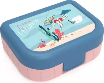 Rotho Memory Kids Snackbox 1l, M&auml;dchen, mehrfarbig (1016411026)