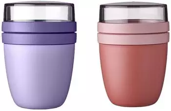 Mepal Lunchpot Ellipse Mixed Mini Vivid Lilac & Vivid Mauve 300ml+120ml