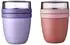 Mepal Lunchpot Ellipse Mixed Mini Vivid Lilac & Vivid Mauve 300ml+120ml
