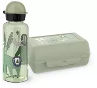Emsa Kindergeschirr-Set "Kids" Tritan-Trinkflasche, 0,6 l, Vorratsdose mit